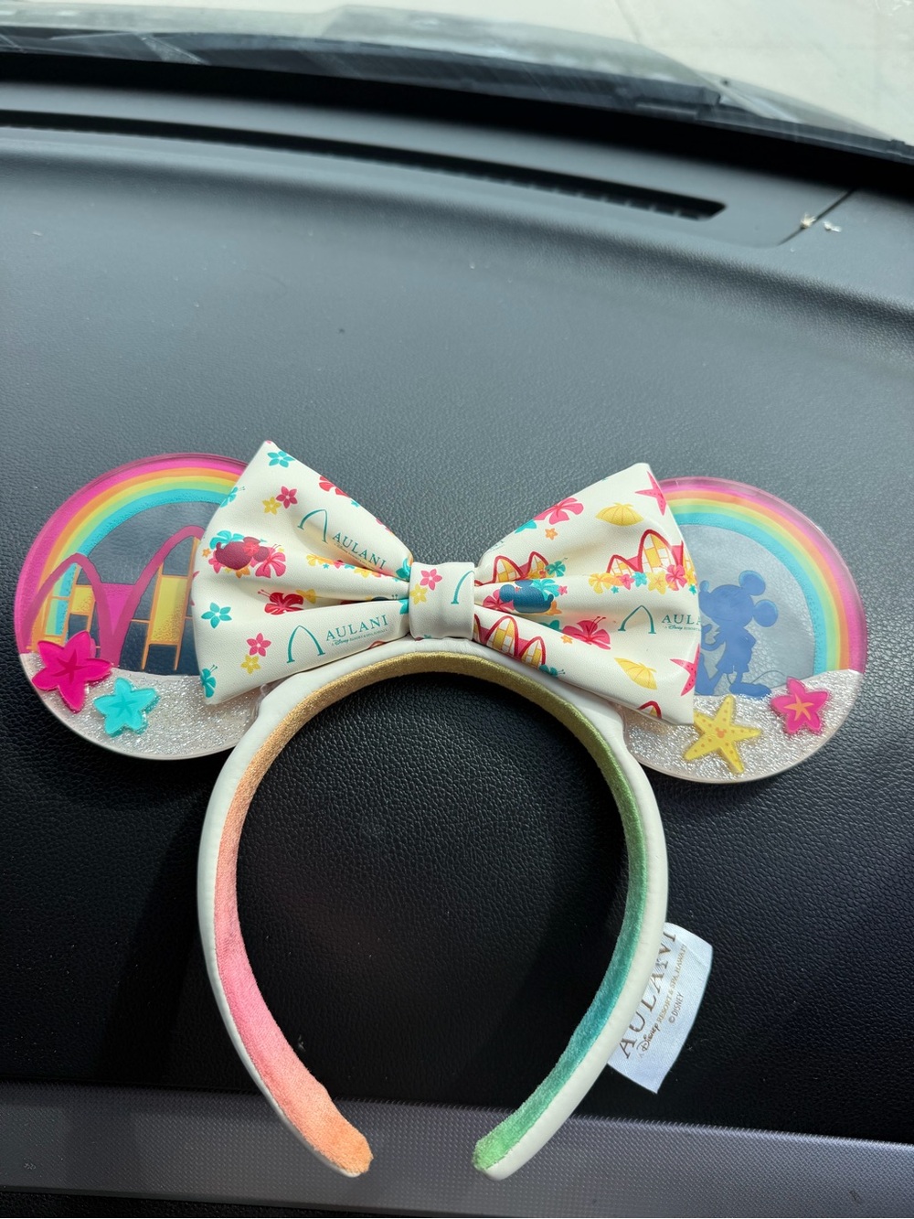 Disney Aulani Minnie Ears Headband - White Bow